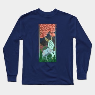 Mystic Deer (w/ background) Long Sleeve T-Shirt